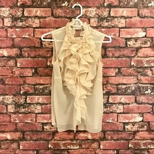 CiCi London Ruffle Button Up Blouse